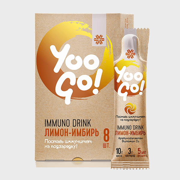 Напиток Immuno Drink Лимон имбирь