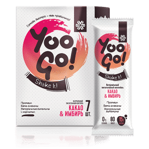 Питательный коктейль Какао и имбирь - Yoo Gо